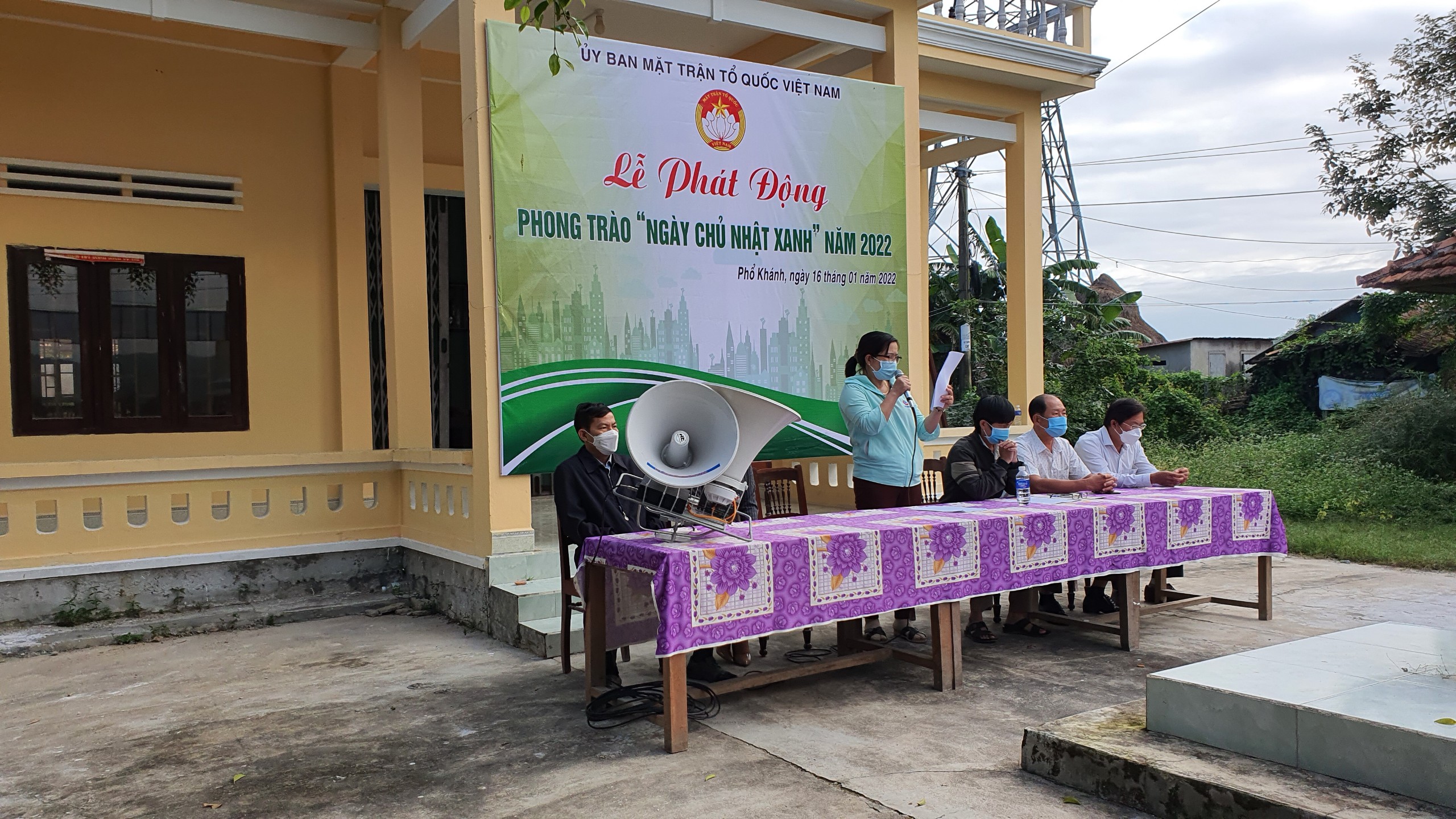 Xã Phổ Khánh tổ chức Lễ phát động phong trào “Ngày Chủ nhật xanh” năm 2022