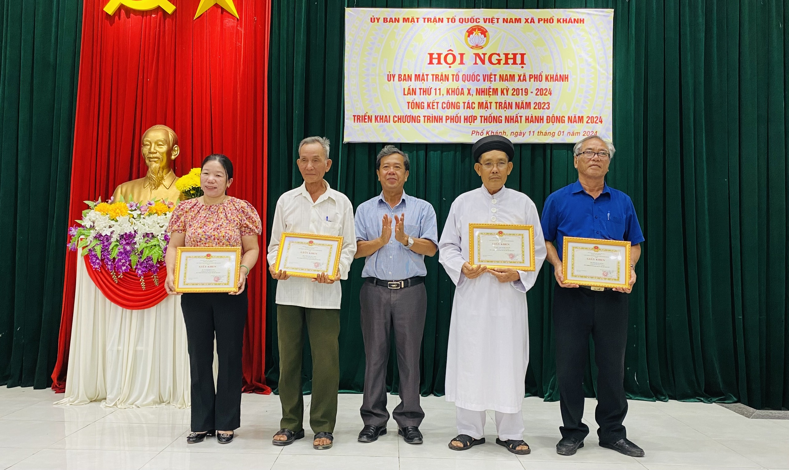 Uỷ ban Mặt trận Tổ quốc Việt Nam xã Phổ Khánh tổng kết công tác Mặt trận năm 2023