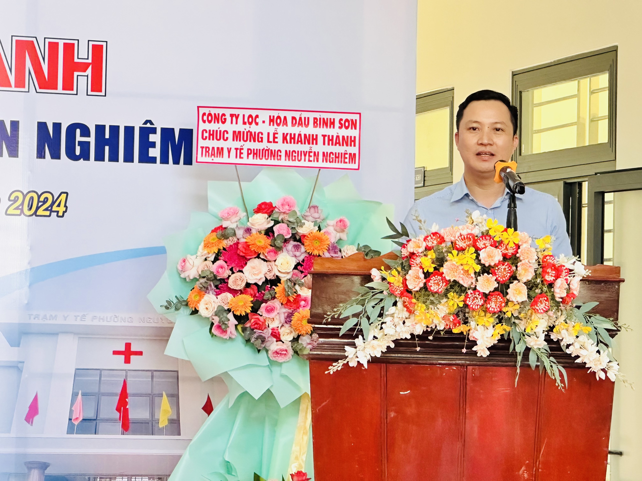 Khánh thành Trạm y tế phường Nguyễn Nghiêm do Công ty cổ phần Lọc hóa dầu Bình Sơn tài trợ