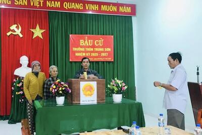Phổ Khánh  hoàn thành  bầu cử Trưởng thôn, nhiệm kỳ 2025-2027.